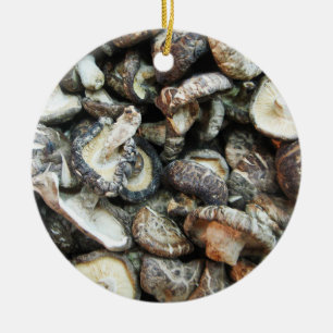 Shiitake Mushrooms Keramik Ornament