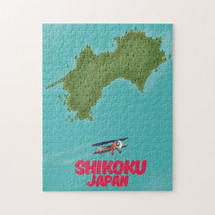 Shikoku Japan-Karte