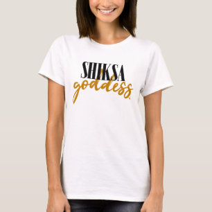 Shiksa-Göttin Glamour jüdischer Schriftsatz T-Shirt