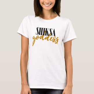 Shiksa-Göttin Glamour jüdischer Schriftsatz T-Shirt