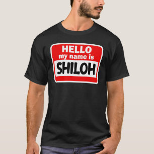 Shiloh Hallo Mein Name ist Hemdname auf Custom T-Shirt