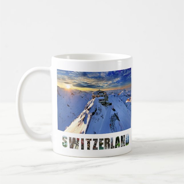 Shilthorn Bergsee-Zauber im Val Piora Kaffeetasse (Links)