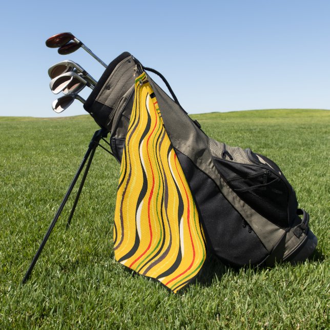Shima-Shima, farbenfrohes Muster, Golfhandtuch (Gras)