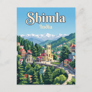 Shimla Indien Postkarte