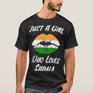 Shimla lips mouth Liebe Indische Flagge T-Shirt