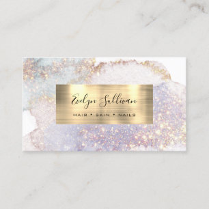 Shimmer Aquarellgoldfolie Visitenkarte