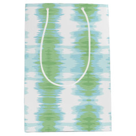 Shimmer Ikat in Green and Aqua Mittlere Geschenktüte