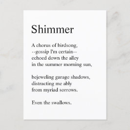 Shimmer Postkarte