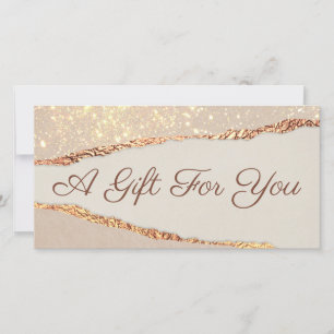 Shimmer Ripped Paper Geschenkgutschein
