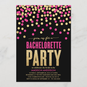 SHIMMER & SHIN INVITATION DU PARTI BACHELORETTE