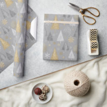 Shimmer Silver und Gold Weihnachtsbäume