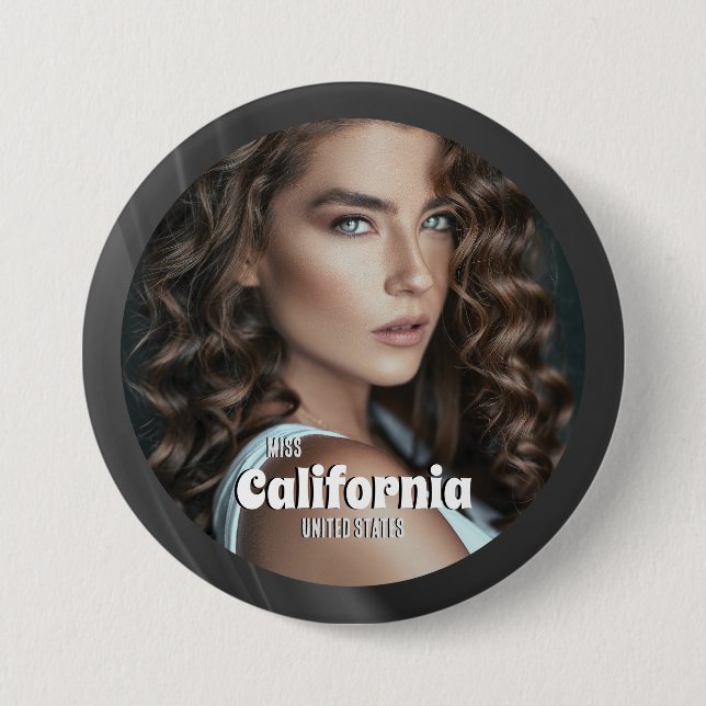 Shimmer Slate Pageant Button (Vorderseite)