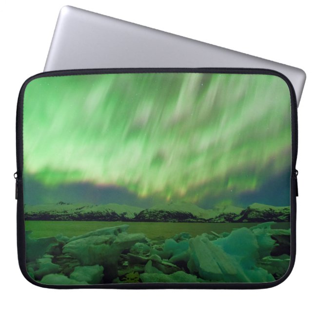 Shimmering Aurora Laptopschutzhülle (Vorderseite)