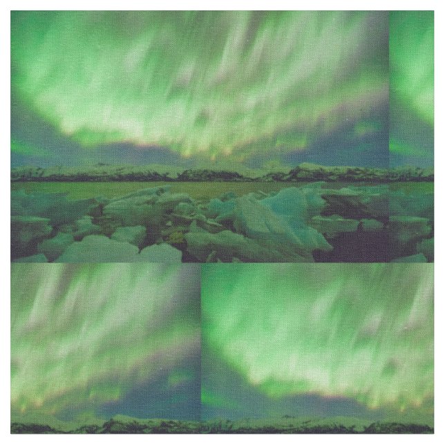 Shimmering Aurora Stoff (Nahaufnahme)