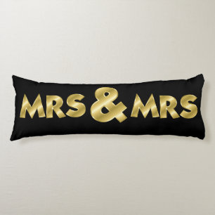 Shimmering Gold Mrs. & Mrs. Black Seitenschläferkissen