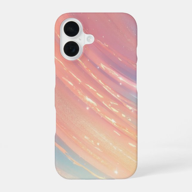 Shimmering Pastel Gradient Phone Case iPhone 16 Hülle (Rückseite)