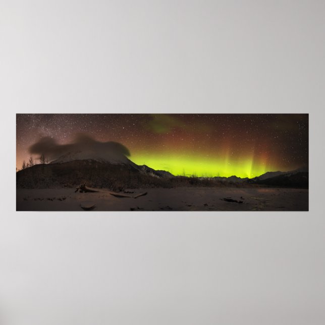 Shimmering Wall Aurora Poster (Vorne)