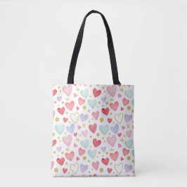 Shimmering Watercolor Sweethearts Tasche