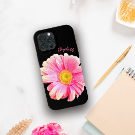 Shimmering Wet Pink Gerber Daisy Case-Mate iPhone Hülle
