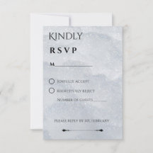 Shimmering Winter RSVP Card