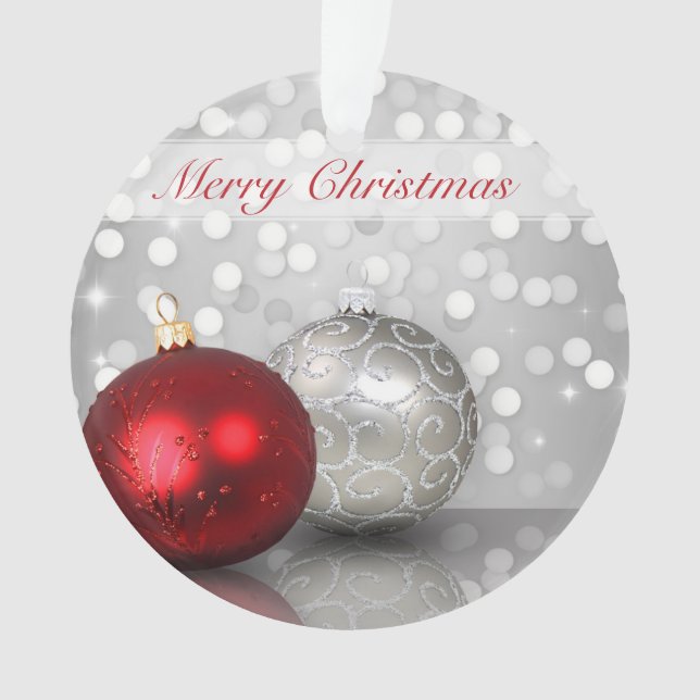 Shimmery Christmas Ornaments Ornament (Vorderseite)