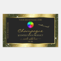 Shimmery Gold Parties scintillant Cadre Étiquette