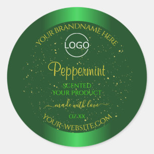 Shimmery Green Produit Étiquette Parties scintilla