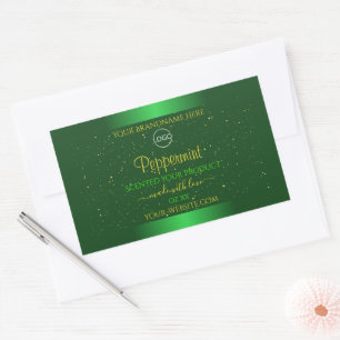 Shimmery Green Produit Étiquette Parties scintilla