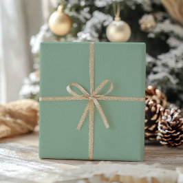 Shimmery Sage Solid Color Holiday Weihnachten Geschenkpapier Set
