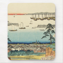 Shinagawa, Japan: Vintage Holzblock-Printwerbung