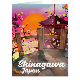 Shinagawa Japanisches Reiseplakat