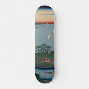Shinagawa Susaki Vintage Ukiyo-e japanische Kunst Skateboard