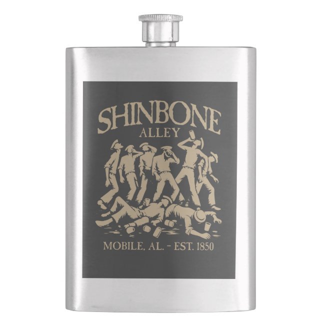 Shinbone Alley Classic Flachmann (Vorderseite)