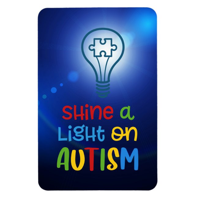 Shine a Light on Autismus Magnet (Vertikal)