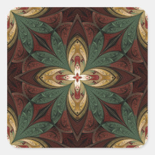 Shine and Rise Quadratischer Aufkleber