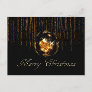 Shine/Bling Frohe Weihnachtsball Postkarte