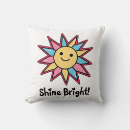 Shine Bright: Ein farbenprächtiges Sonnendesign Kissen