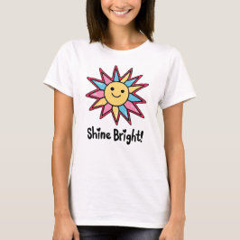 Shine Bright: Ein farbenprächtiges Sonnendesign T-Shirt