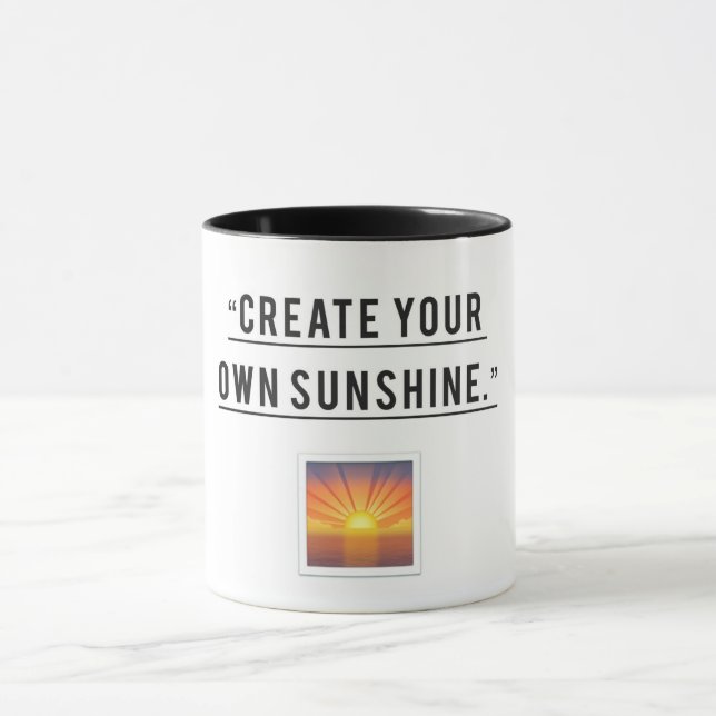 Shine Bright - Erstellen Sie Ihren eigenen Sonnens Tasse (Zentrum)