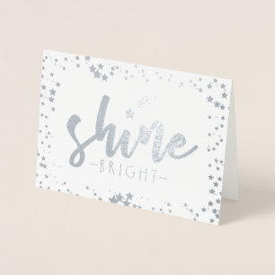 Shine Bright Folienkarte