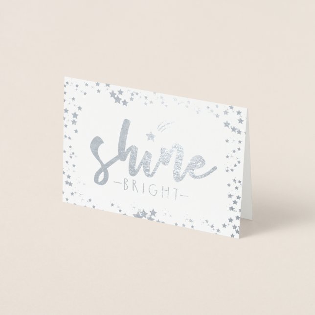 Shine Bright Folienkarte (Vorderseite)
