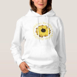 "Shine Bright" Gelbe Sonnenblumendesign Hoodie
