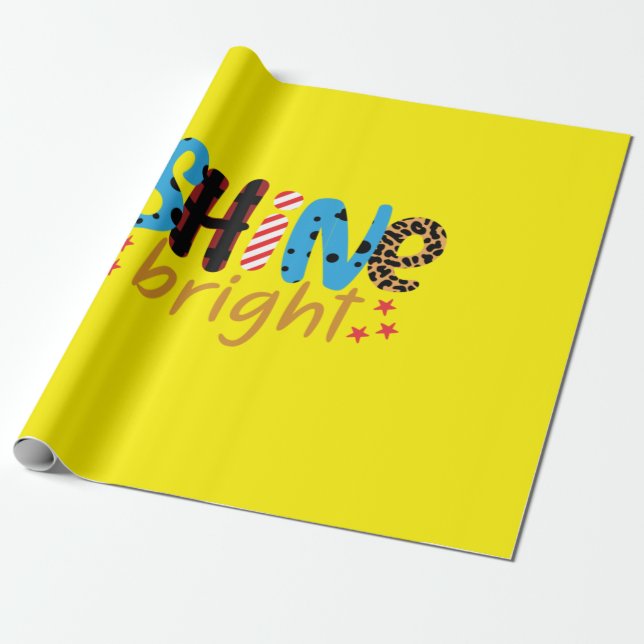  | Shine Bright Geschenkpapier (Ungerollt)
