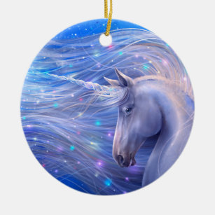 Shine Bright Magical Unicorn Keramik Ornament
