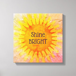 Shine Bright Positive Affirmation Quote Wall Art Leinwanddruck