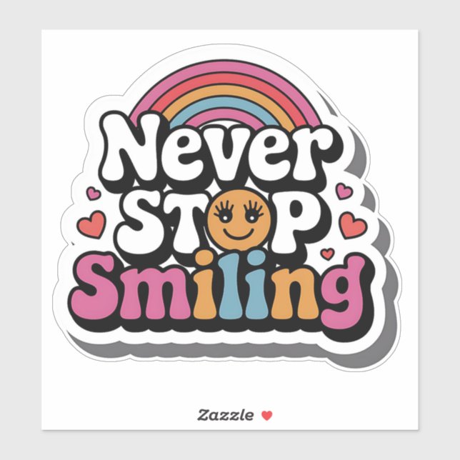 Shine Bright - Sun und Lächeln Sticker (Blatt)