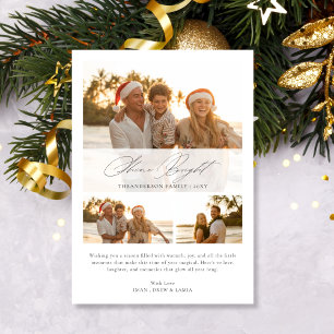 Shine Bright Weihnachten Tropische 3-Foto-Famili