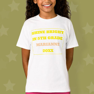 Shine Bright Zurück zur Schule T-Shirt