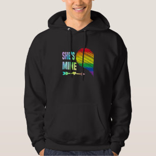 Shine Couple Heart Pride Lgbt Lesbian Gay Matc Hoodie