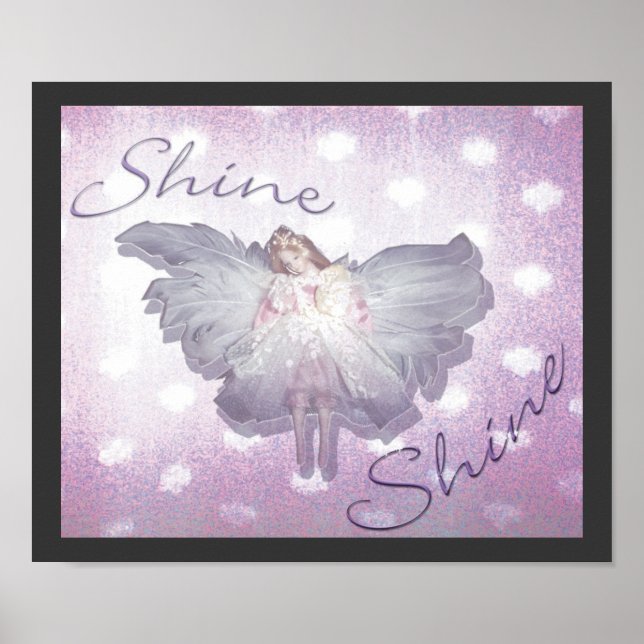 Shine, digitale Collage Poster (Vorne)